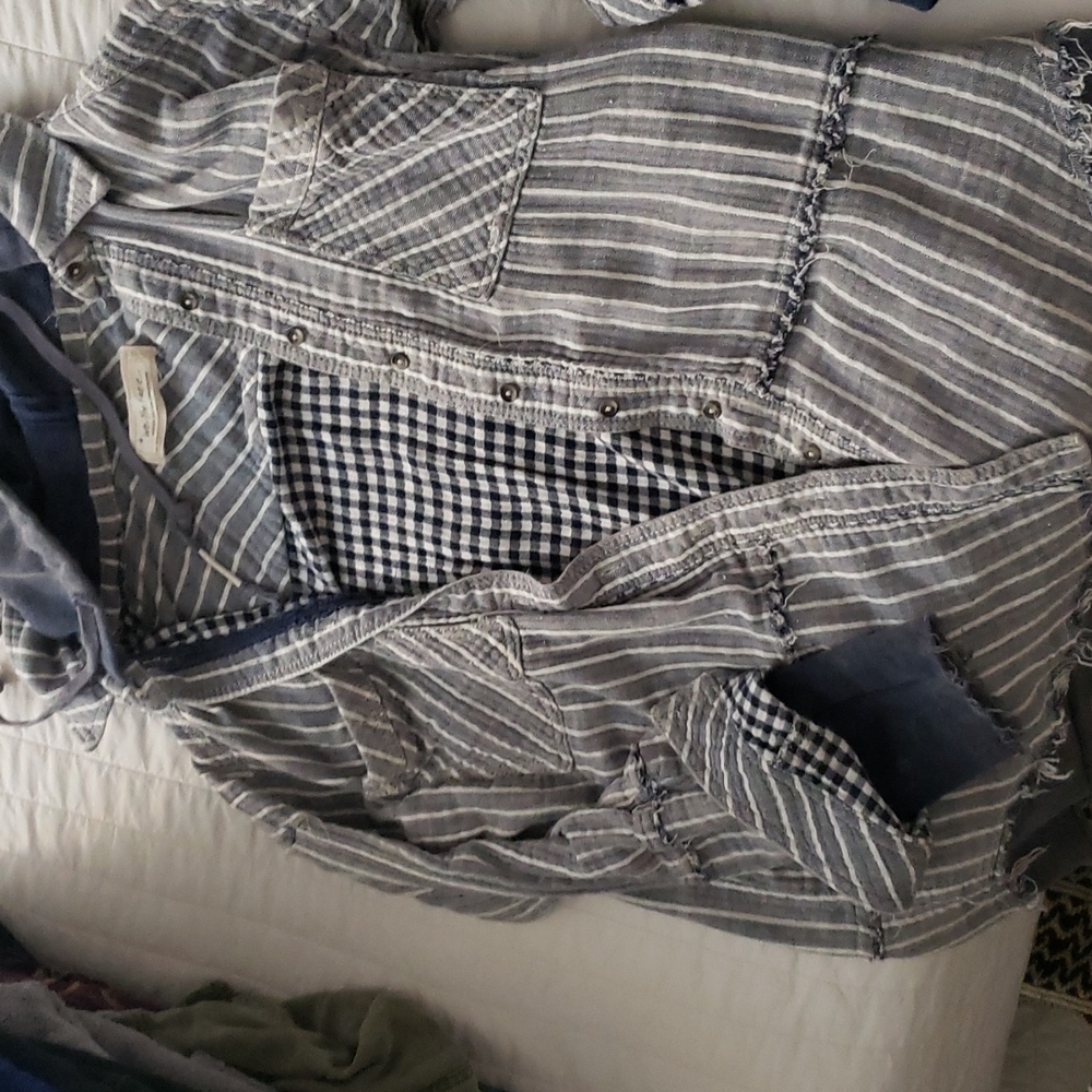 Free People Calico Basin Flannel Jacket